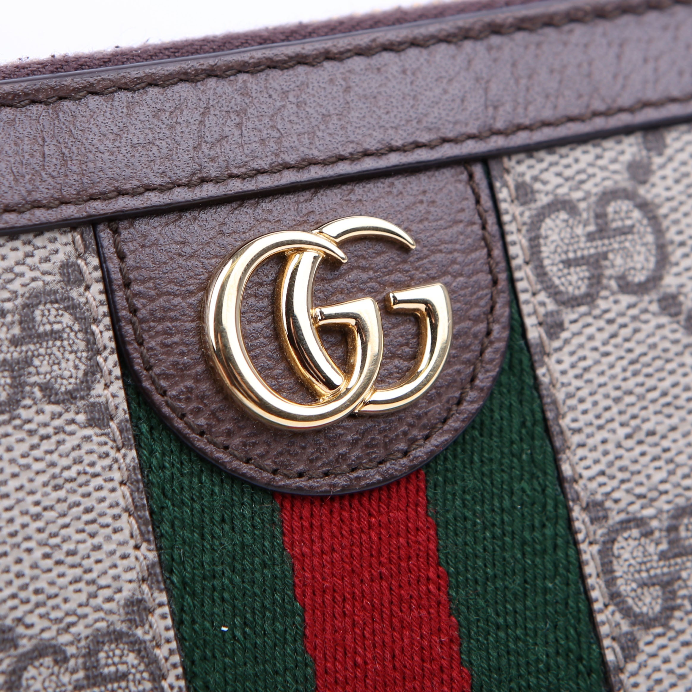 Gucci 523154 GG Supreme Ophidia Zip Wallet