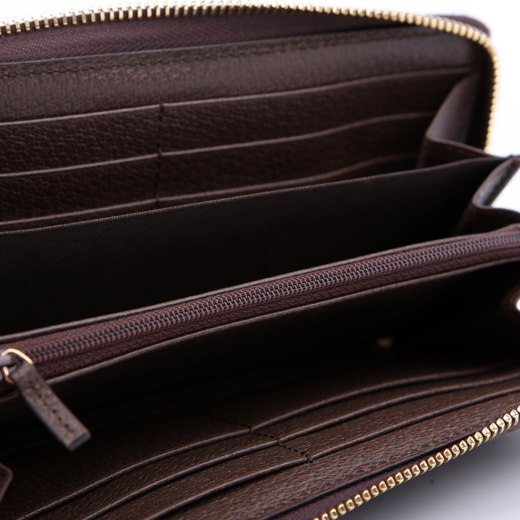 Gucci 523154 GG Supreme Ophidia Zip Wallet