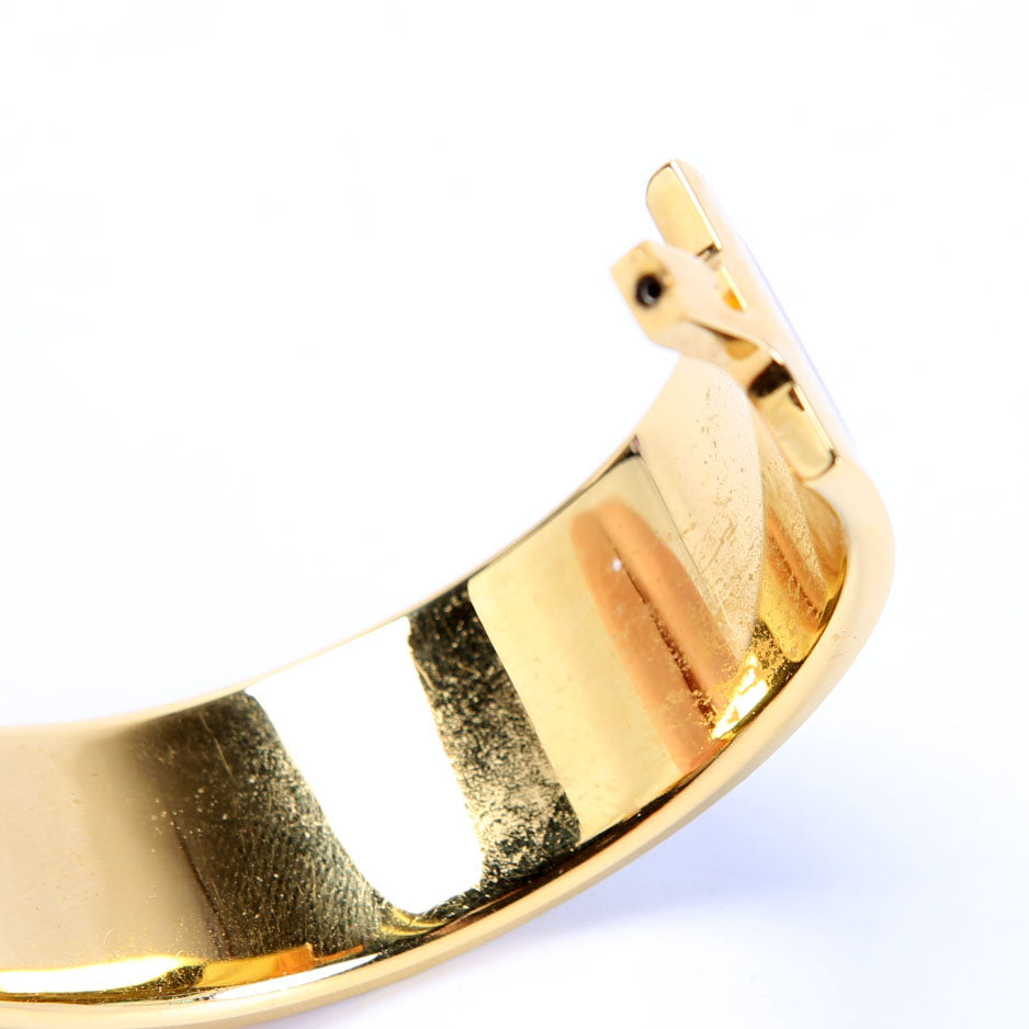 Clic Clac Wide GM Bracelet Gold/Taupe