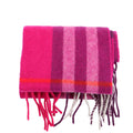 Nova Check Cashmere Scarf Purple