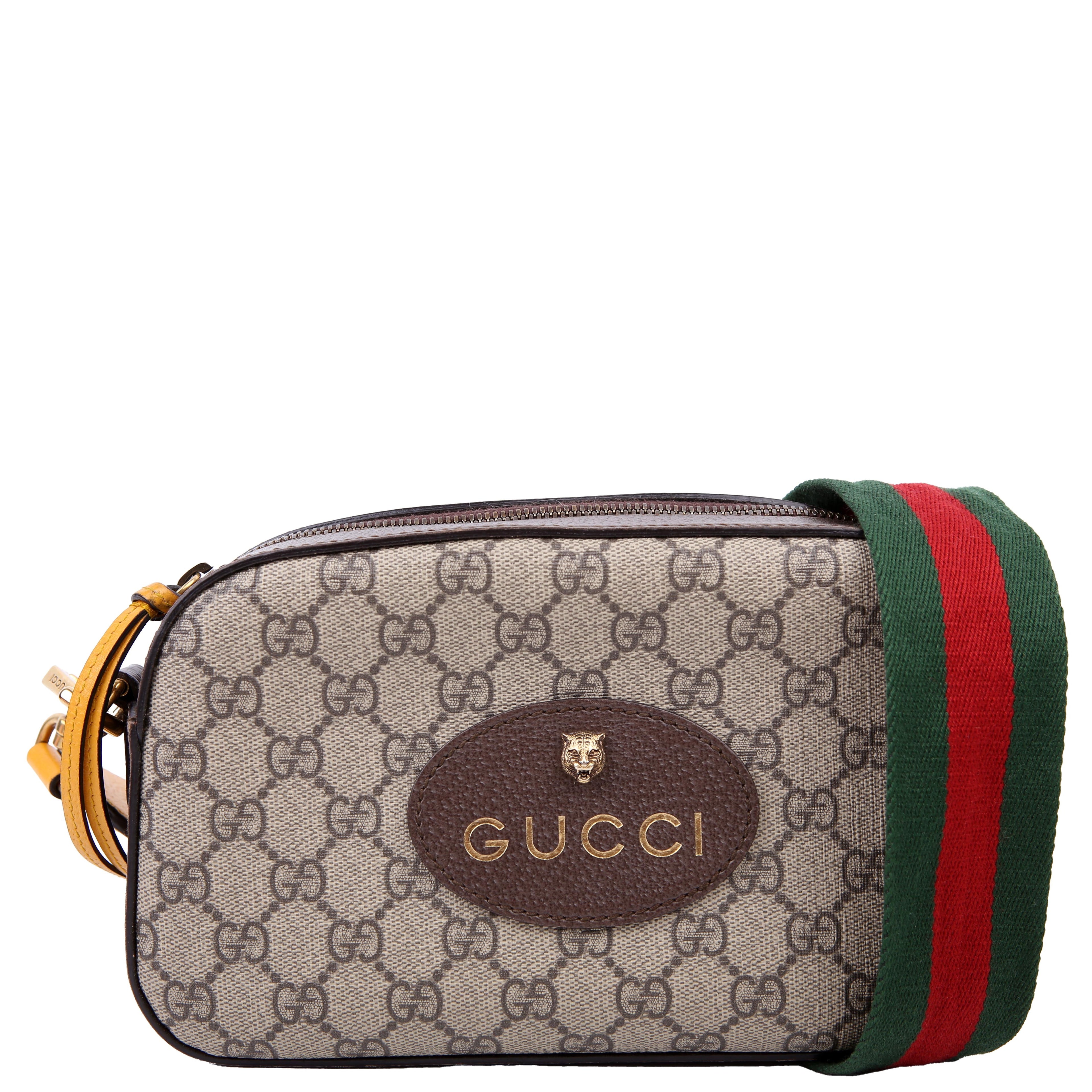 Gucci 476466 GG Supreme Messenger Bag Brown