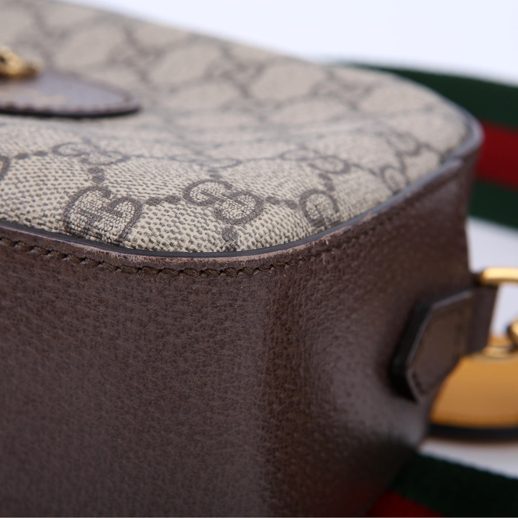 Gucci 476466 GG Supreme Messenger Bag Brown