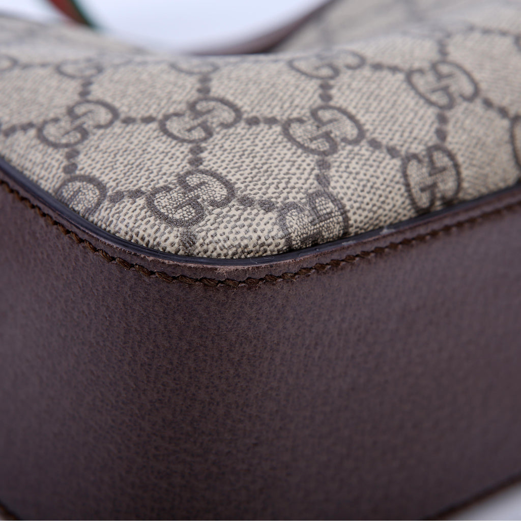 Gucci 476466 GG Supreme Messenger Bag Brown