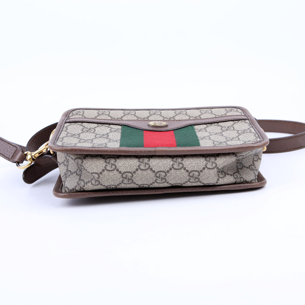 598130 Ophidia Top Handle Camera Bag Brown