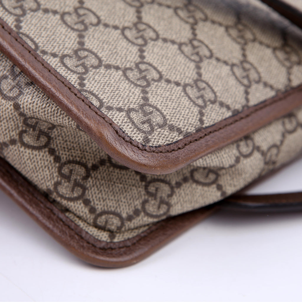 598130 Ophidia Top Handle Camera Bag Brown