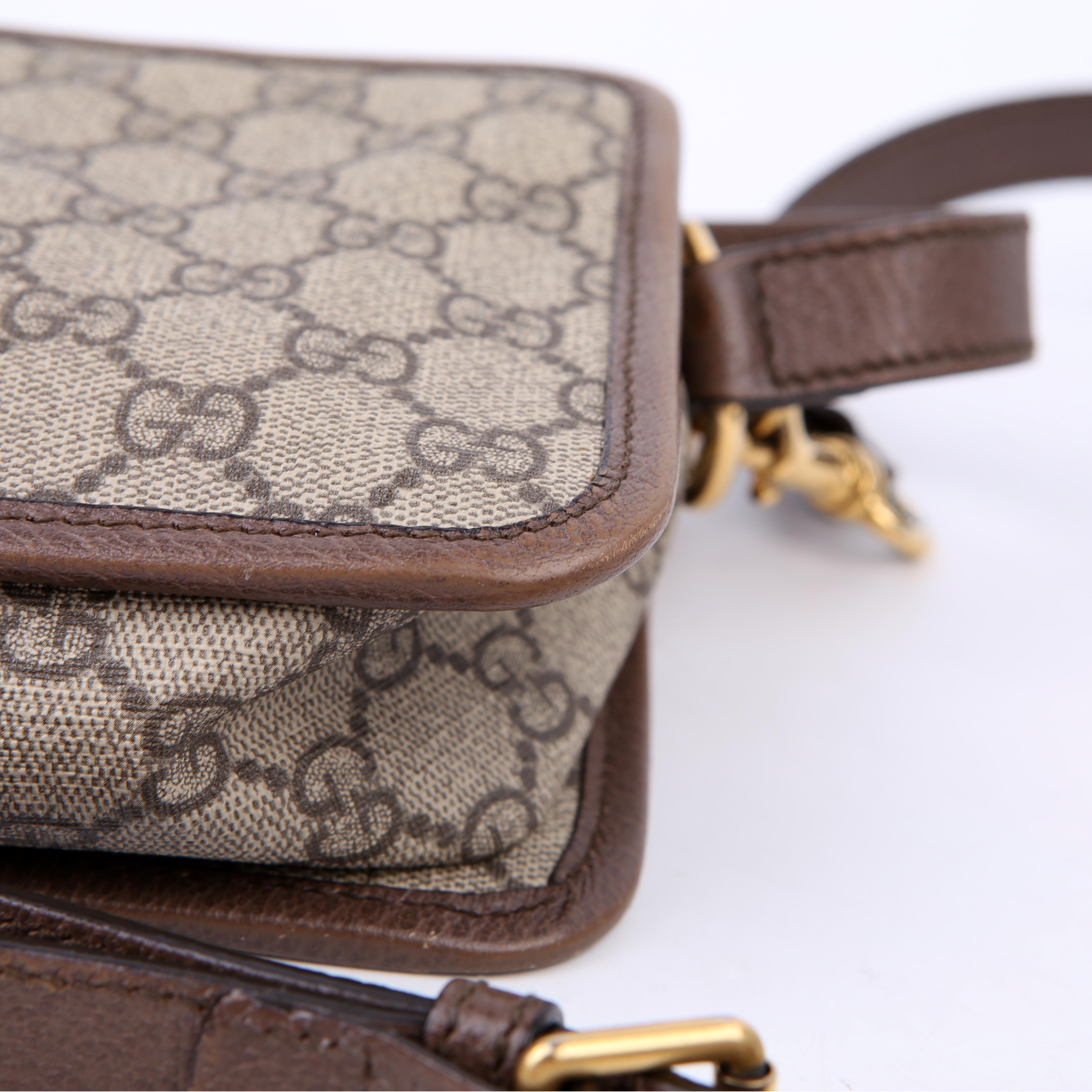 598130 Ophidia Top Handle Camera Bag Brown