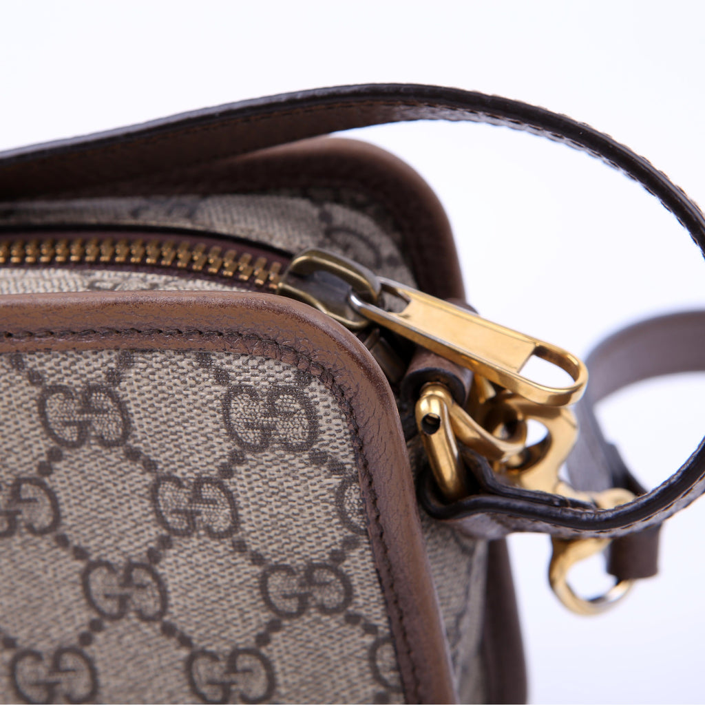 598130 Ophidia Top Handle Camera Bag Brown