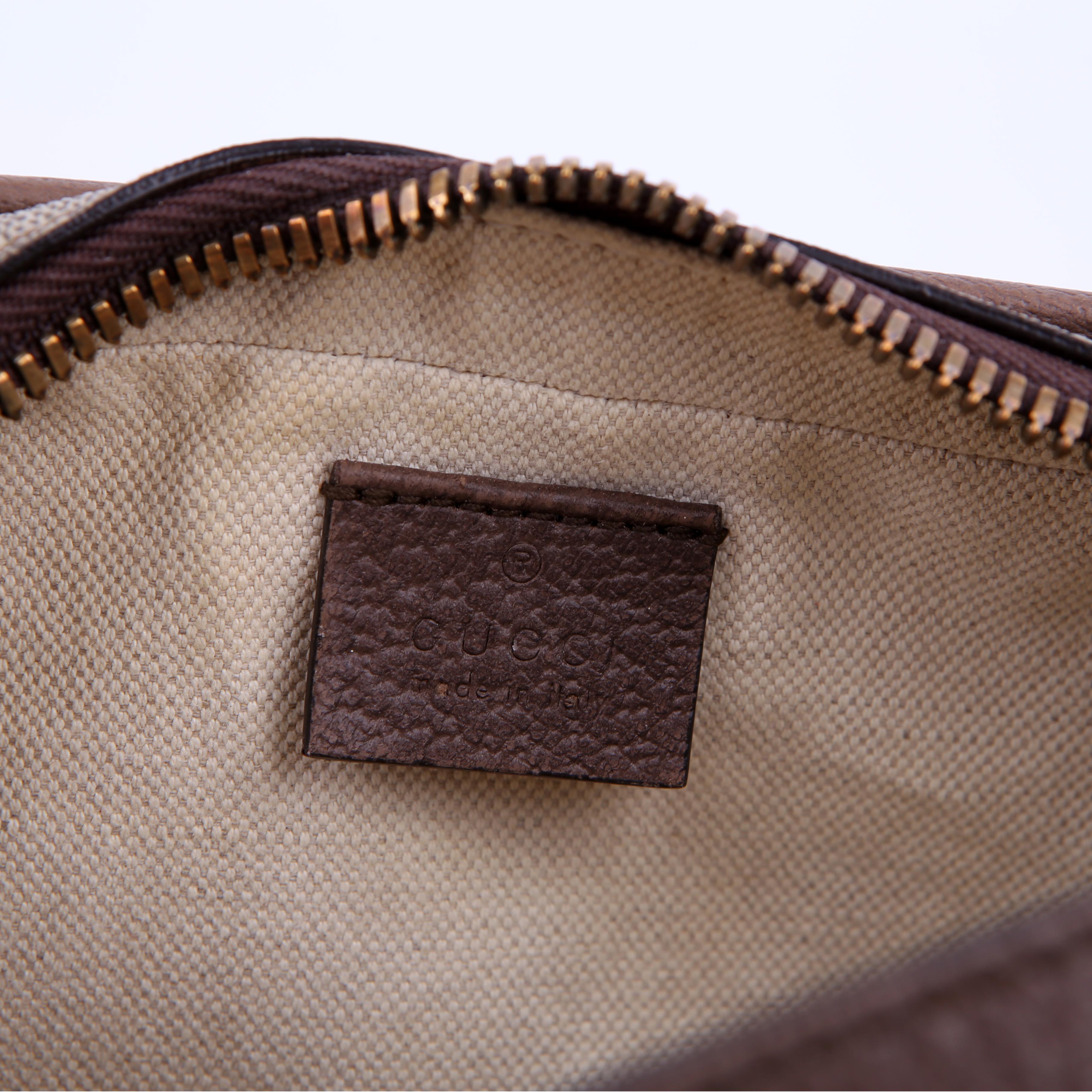 598130 Ophidia Top Handle Camera Bag Brown