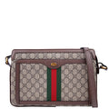 Gucci 523354 GG Supreme Ophidia Medium Shoulder Bag Brown