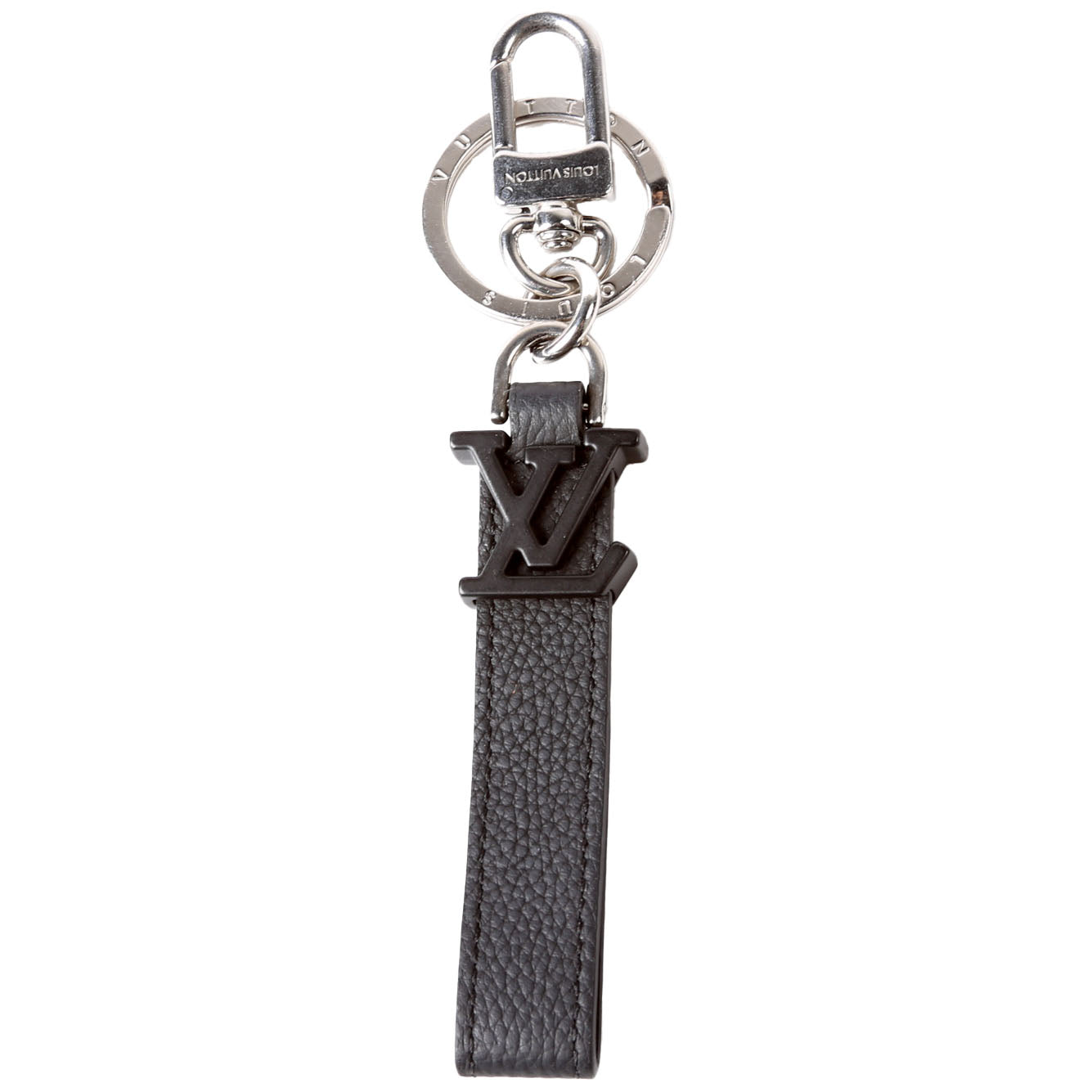 LV Aerogram Key Holder Bag Charm Black