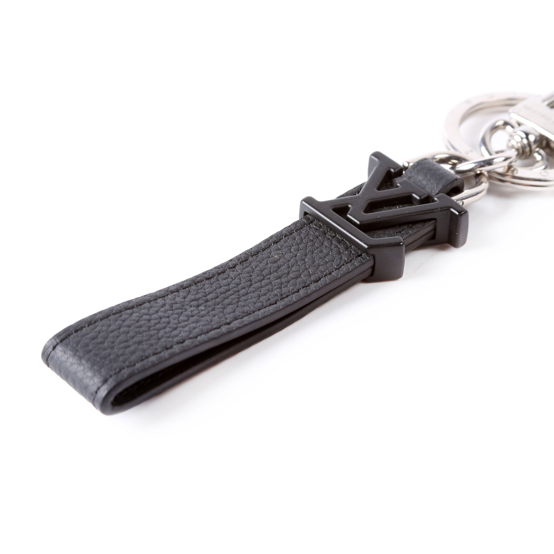 LV Aerogram Key Holder Bag Charm Black