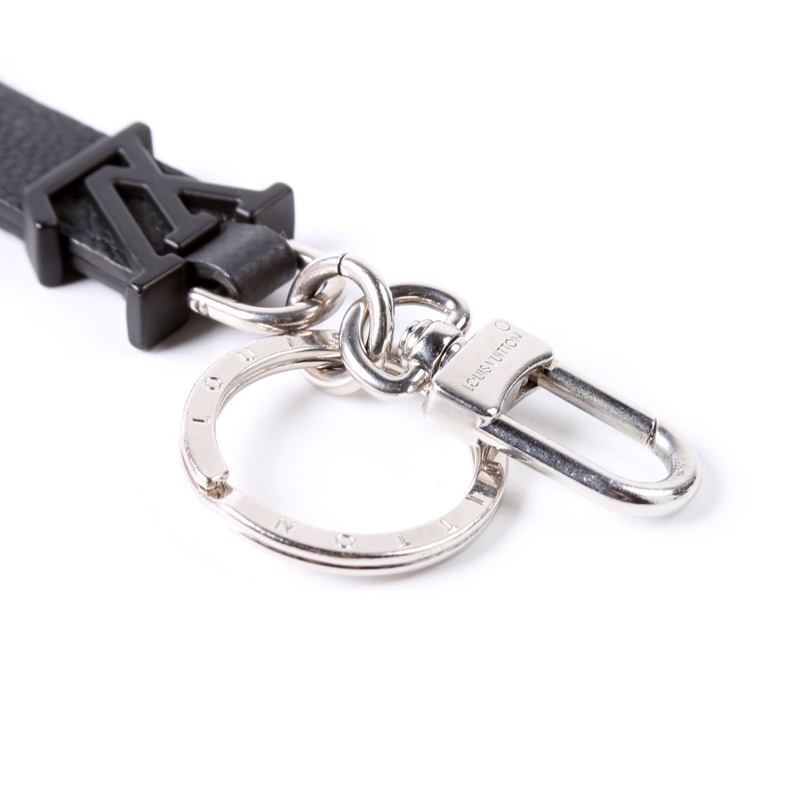 LV Aerogram Key Holder Bag Charm Black