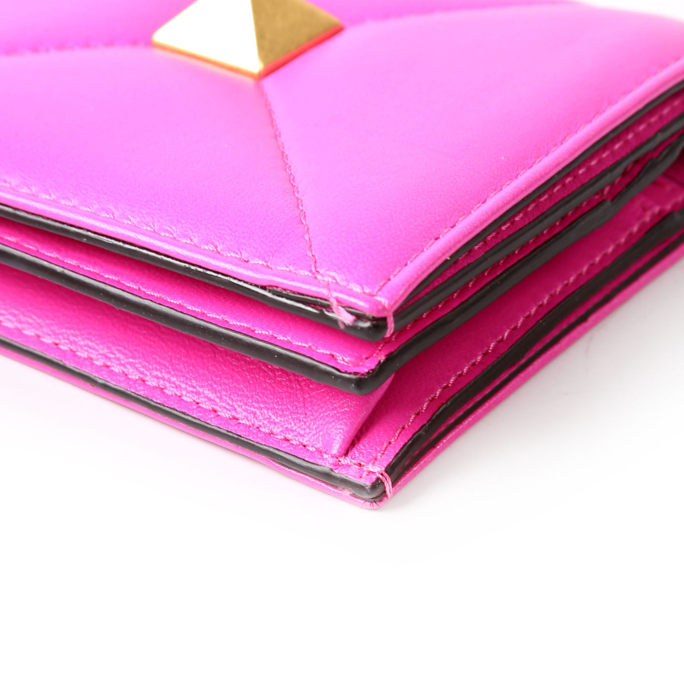 Roman Stud Bi-Fold Wallet Pink