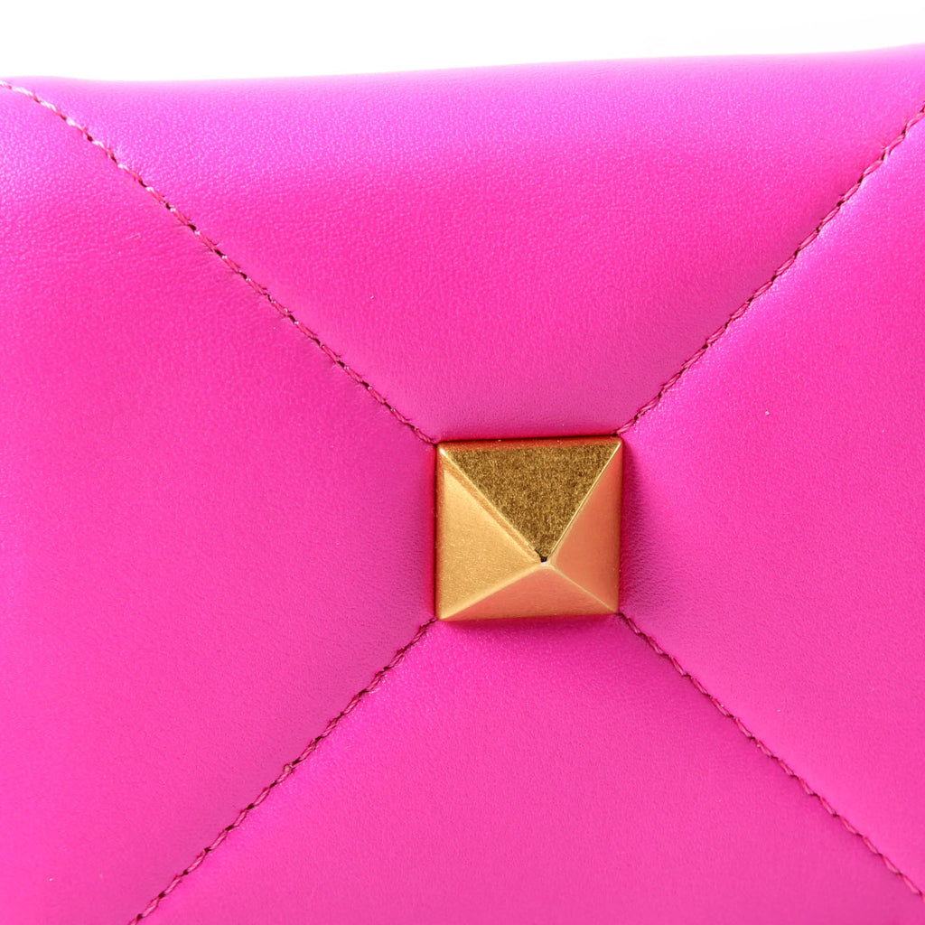 Roman Stud Bi-Fold Wallet Pink