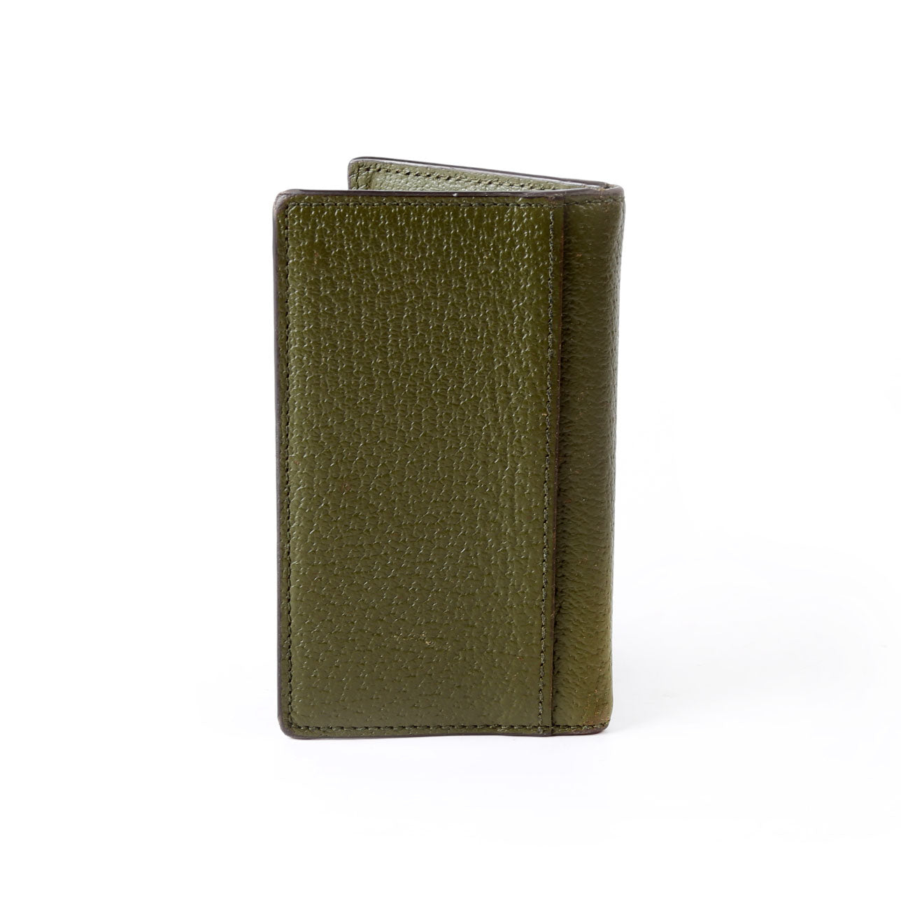 Gucci 734944 GG Marmont Card Case Leather Green