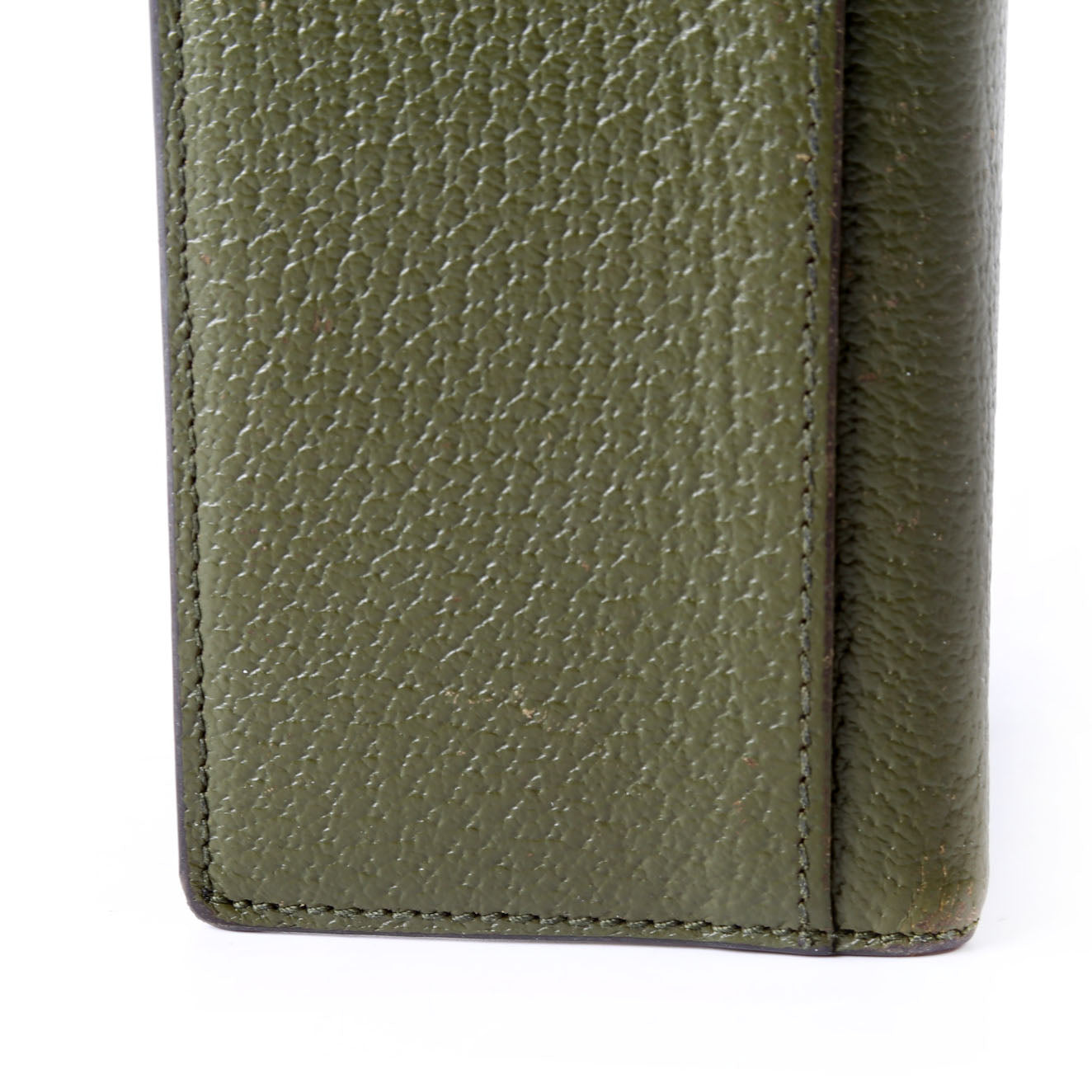 Gucci 734944 GG Marmont Card Case Leather Green