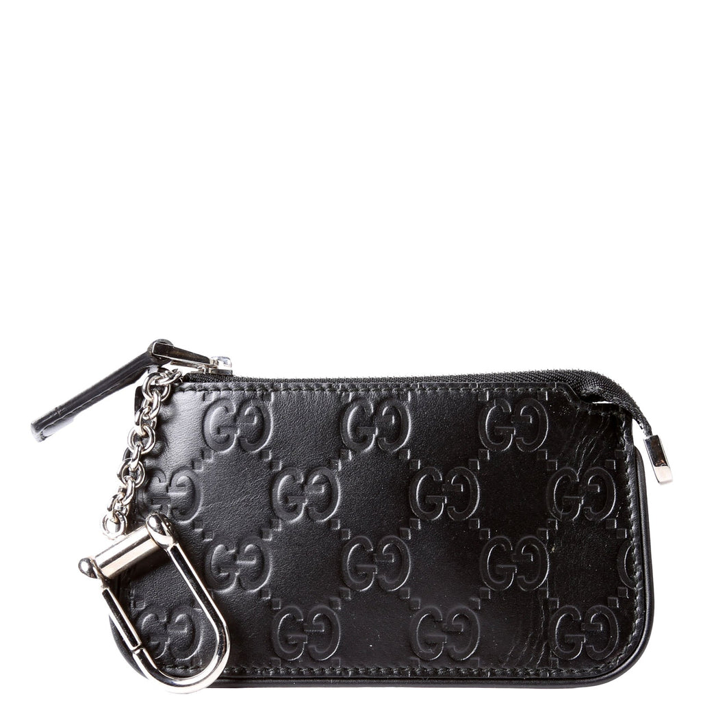 Gucci 223183 Guccissima Key Pouch Black