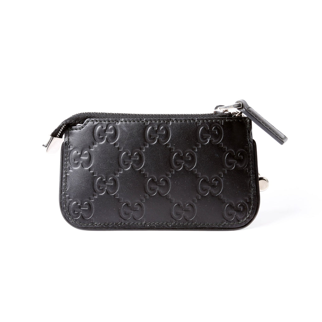 Gucci 223183 Guccissima Key Pouch Black
