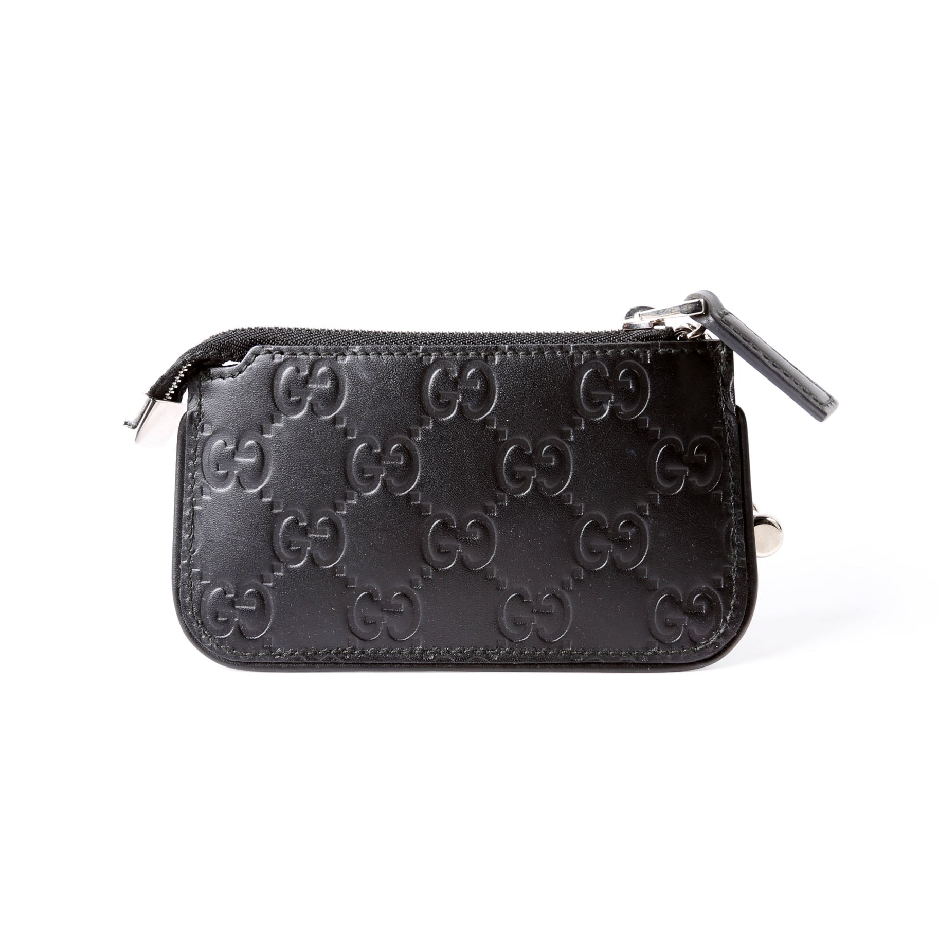 Gucci 223183 Guccissima Key Pouch Black