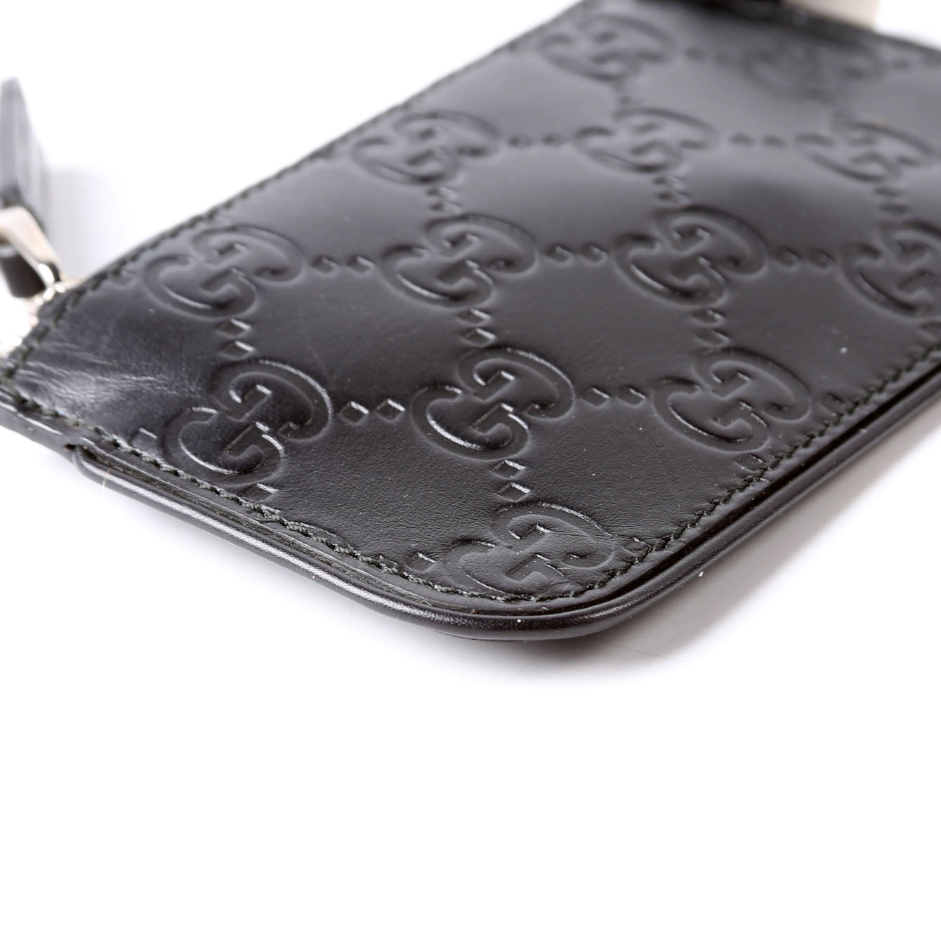 Gucci 223183 Guccissima Key Pouch Black