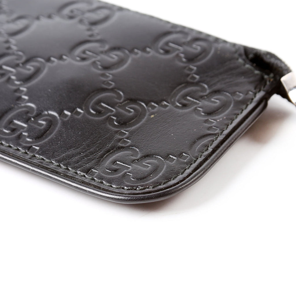 Gucci 223183 Guccissima Key Pouch Black