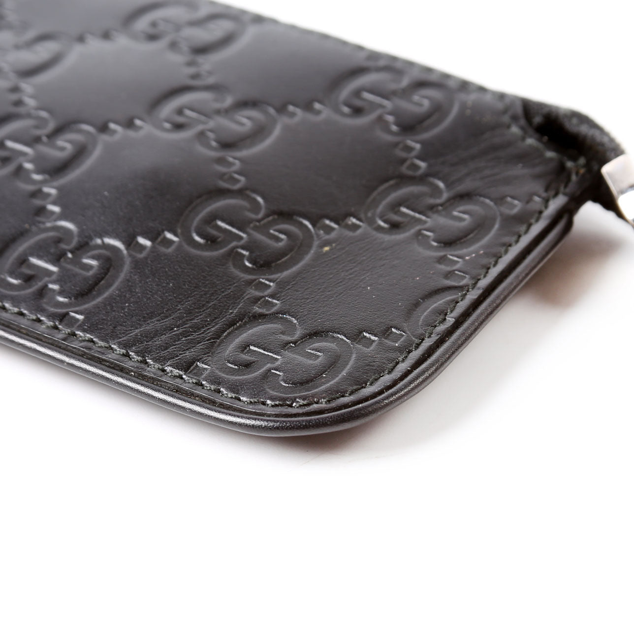 Gucci 223183 Guccissima Key Pouch Black