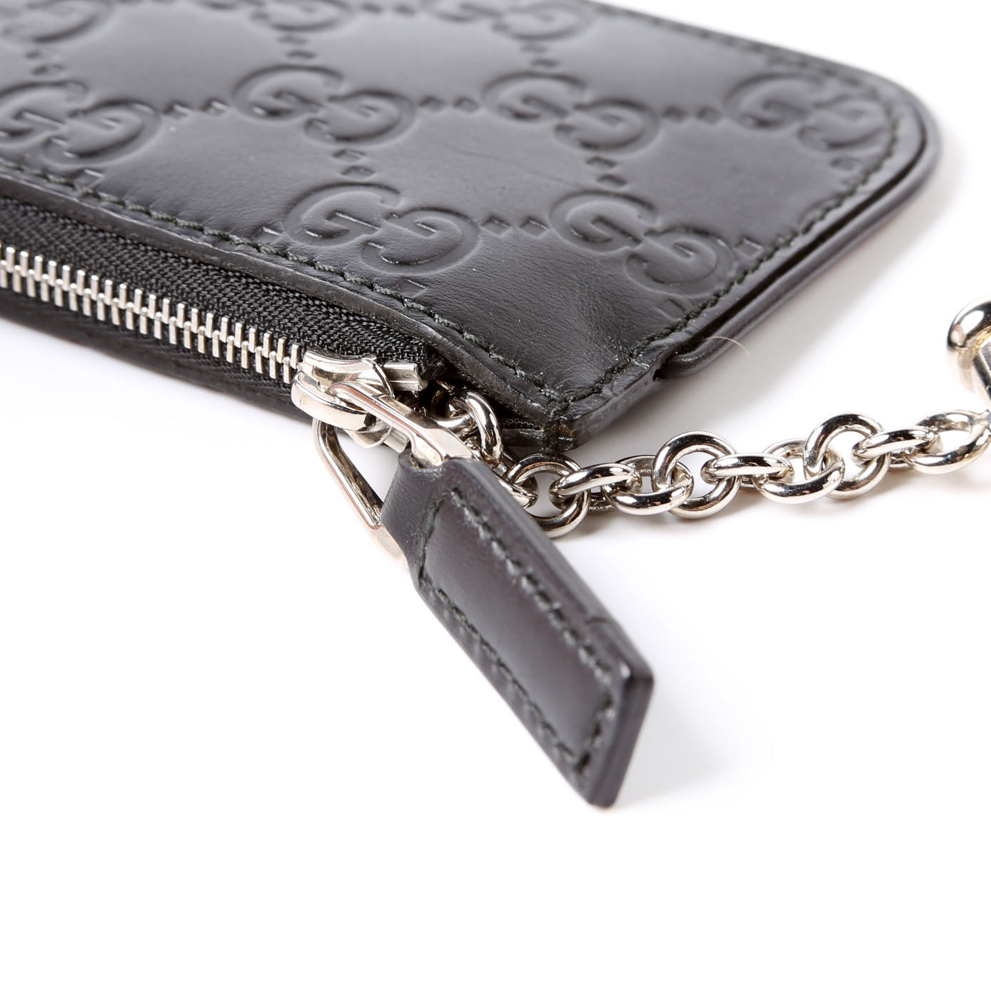 Gucci 223183 Guccissima Key Pouch Black