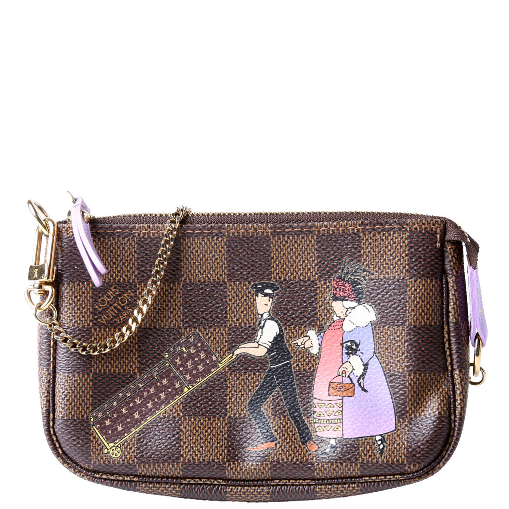 Pochette Accessories Mini Illustre Damier Ebene