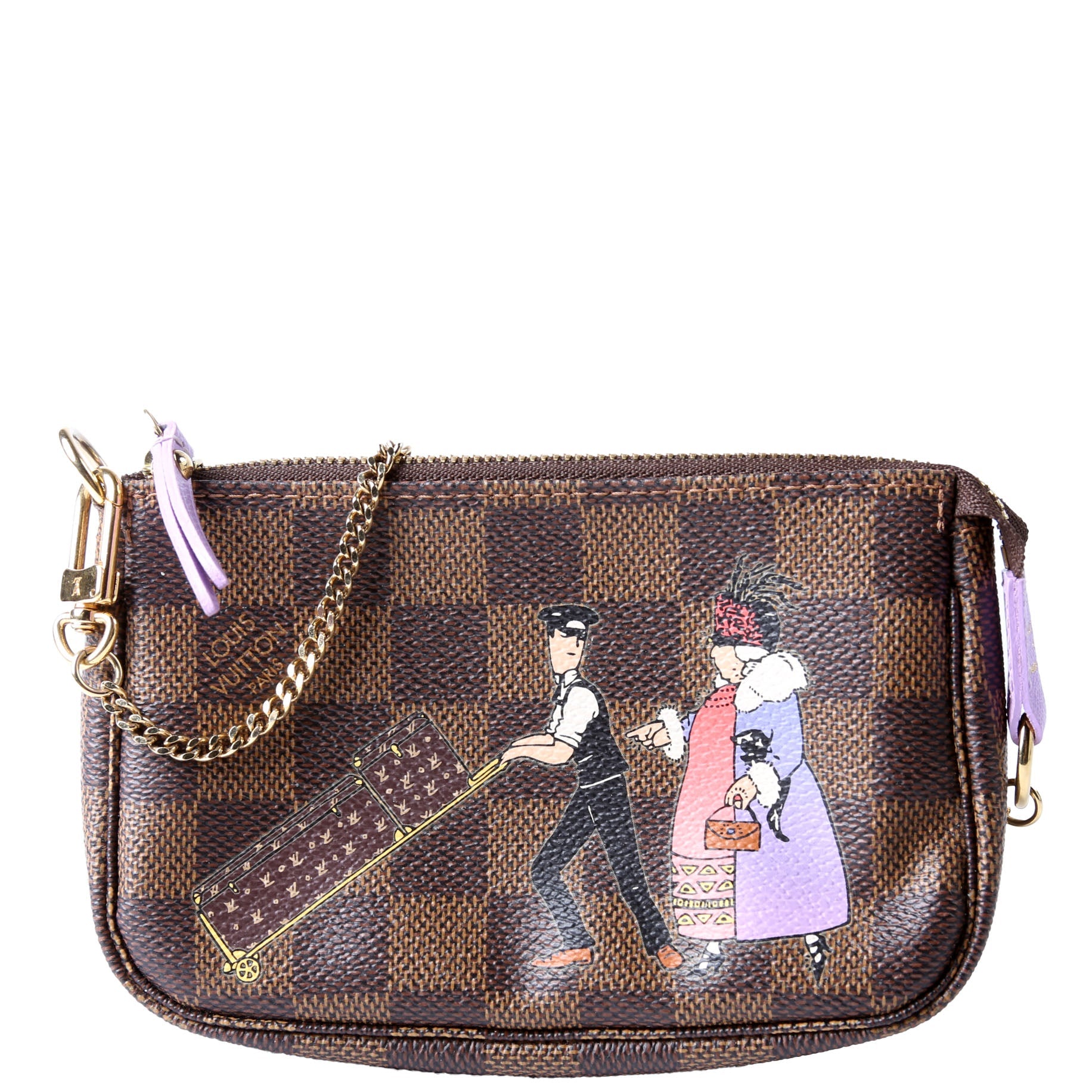 Pochette Accessories Mini Illustre Damier Ebene