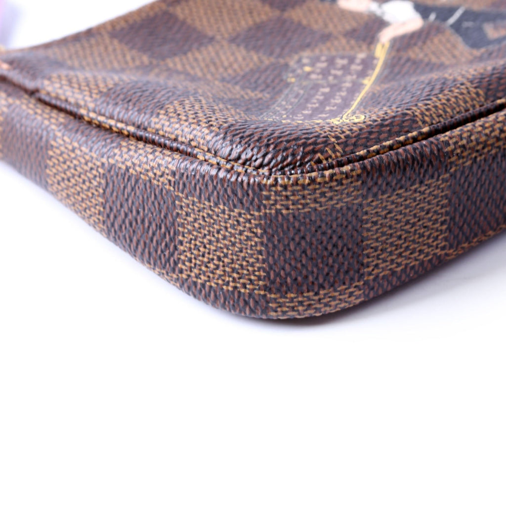 Pochette Accessories Mini Illustre Damier Ebene