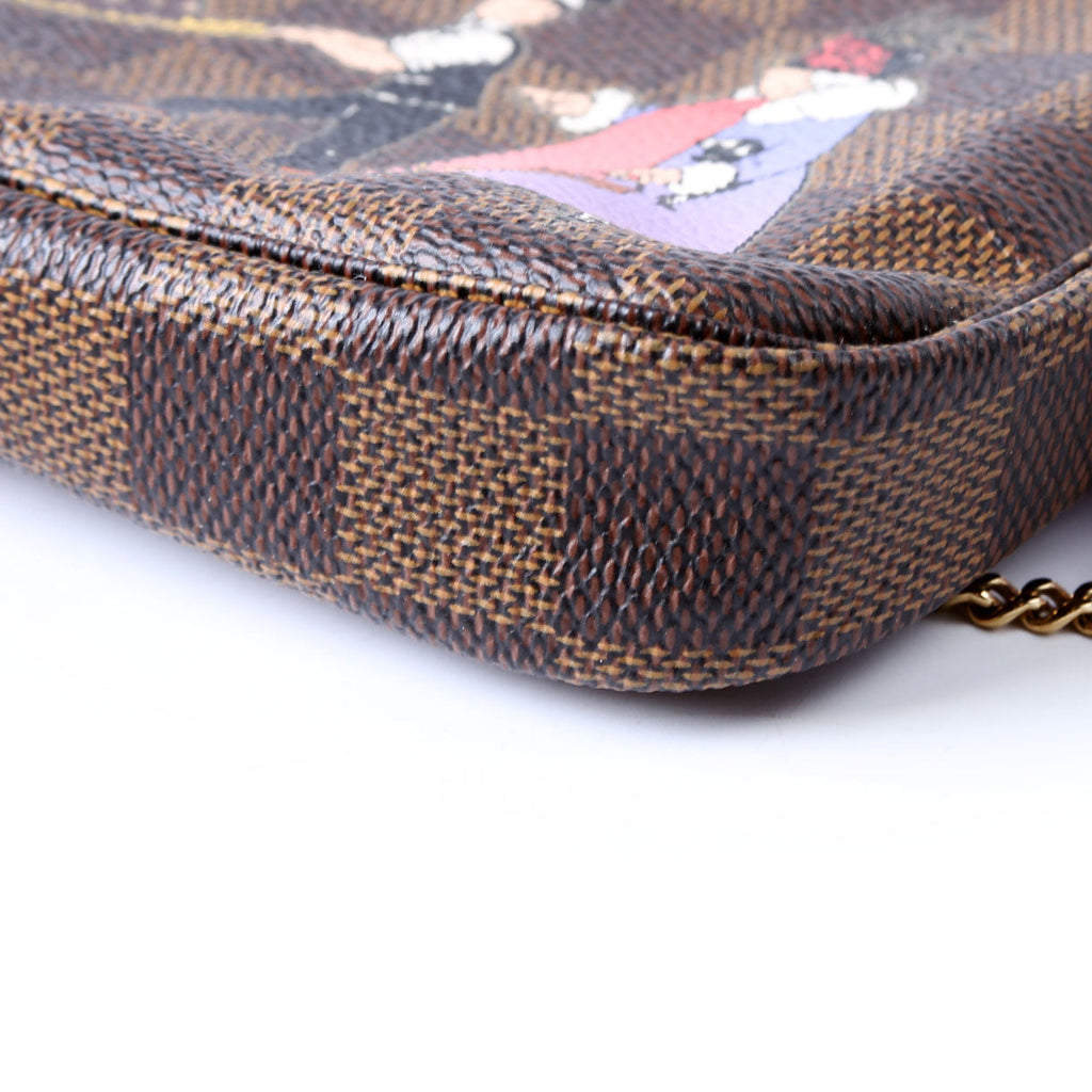 Pochette Accessories Mini Illustre Damier Ebene