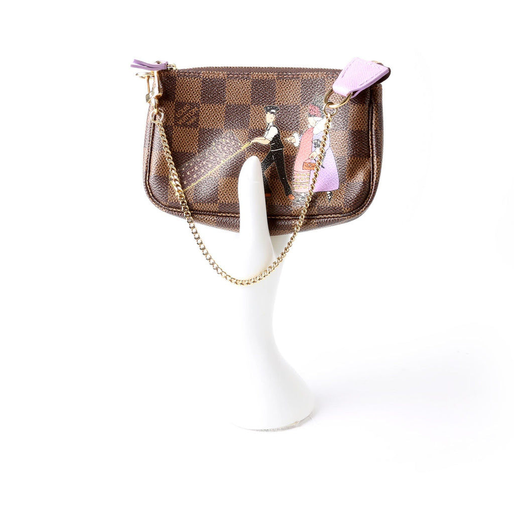 Pochette Accessories Mini Illustre Damier Ebene