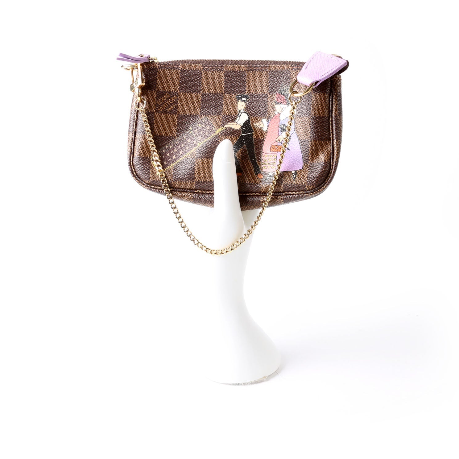 Pochette Accessories Mini Illustre Damier Ebene