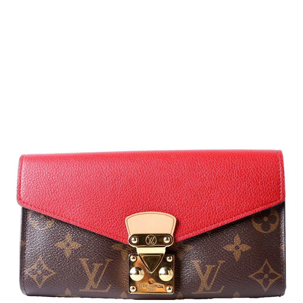 Pallas Wallet Monogram Long Red