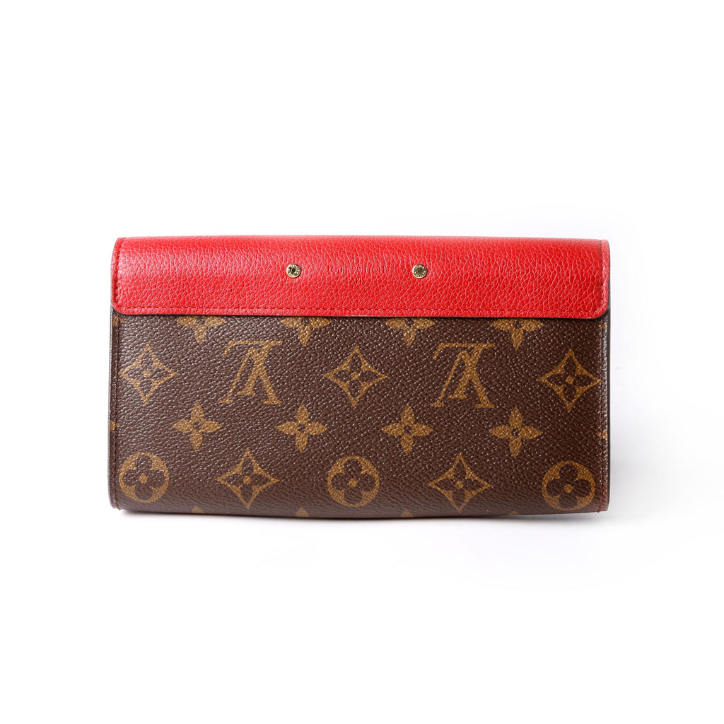 Pallas Wallet Monogram Long Red