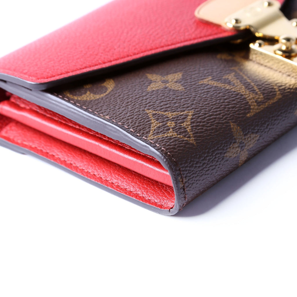 Pallas Wallet Monogram Long Red