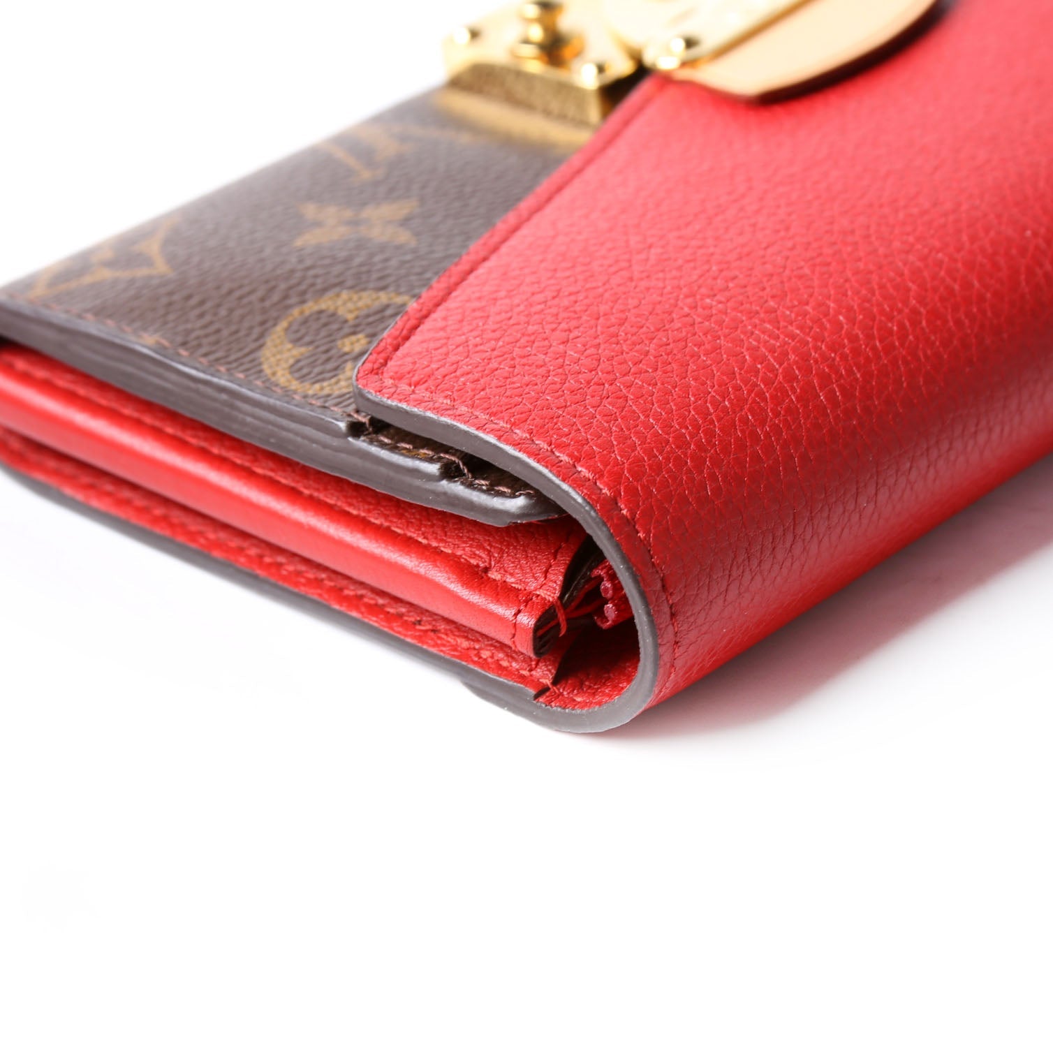 Pallas Wallet Monogram Long Red