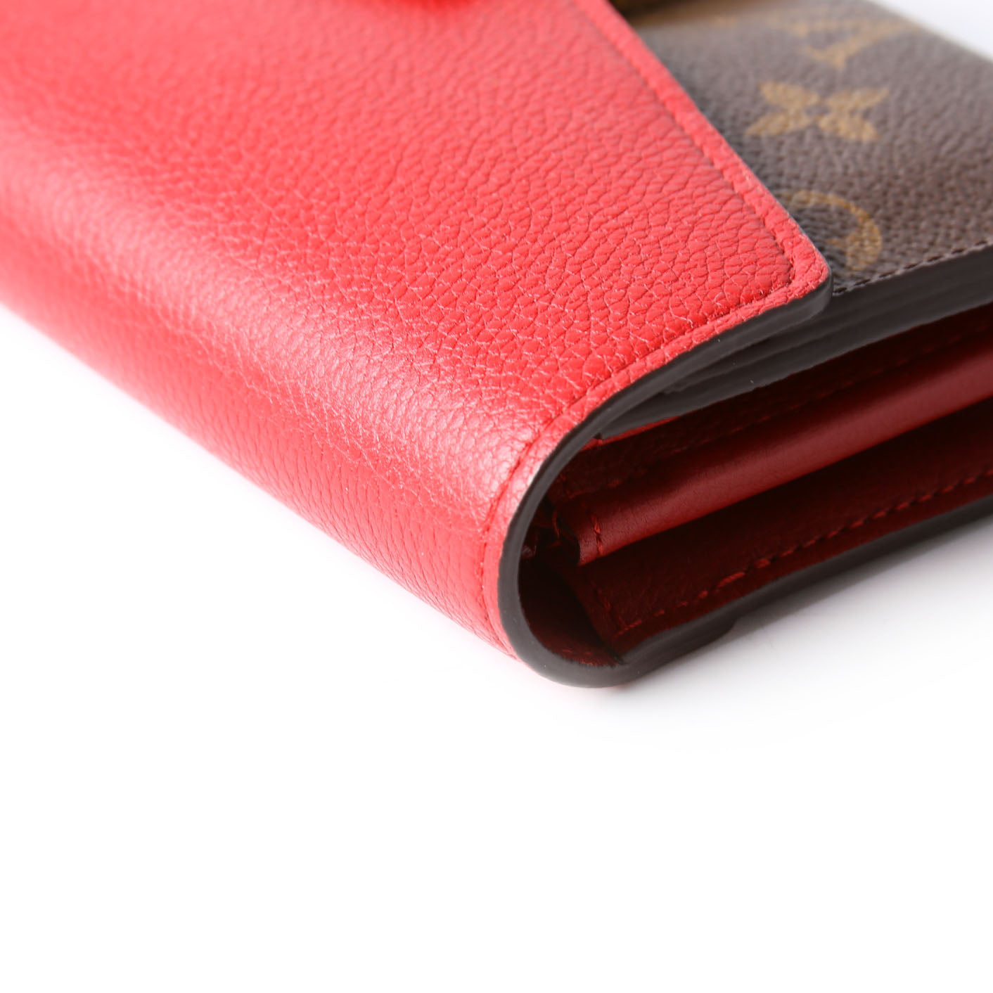 Pallas Wallet Monogram Long Red
