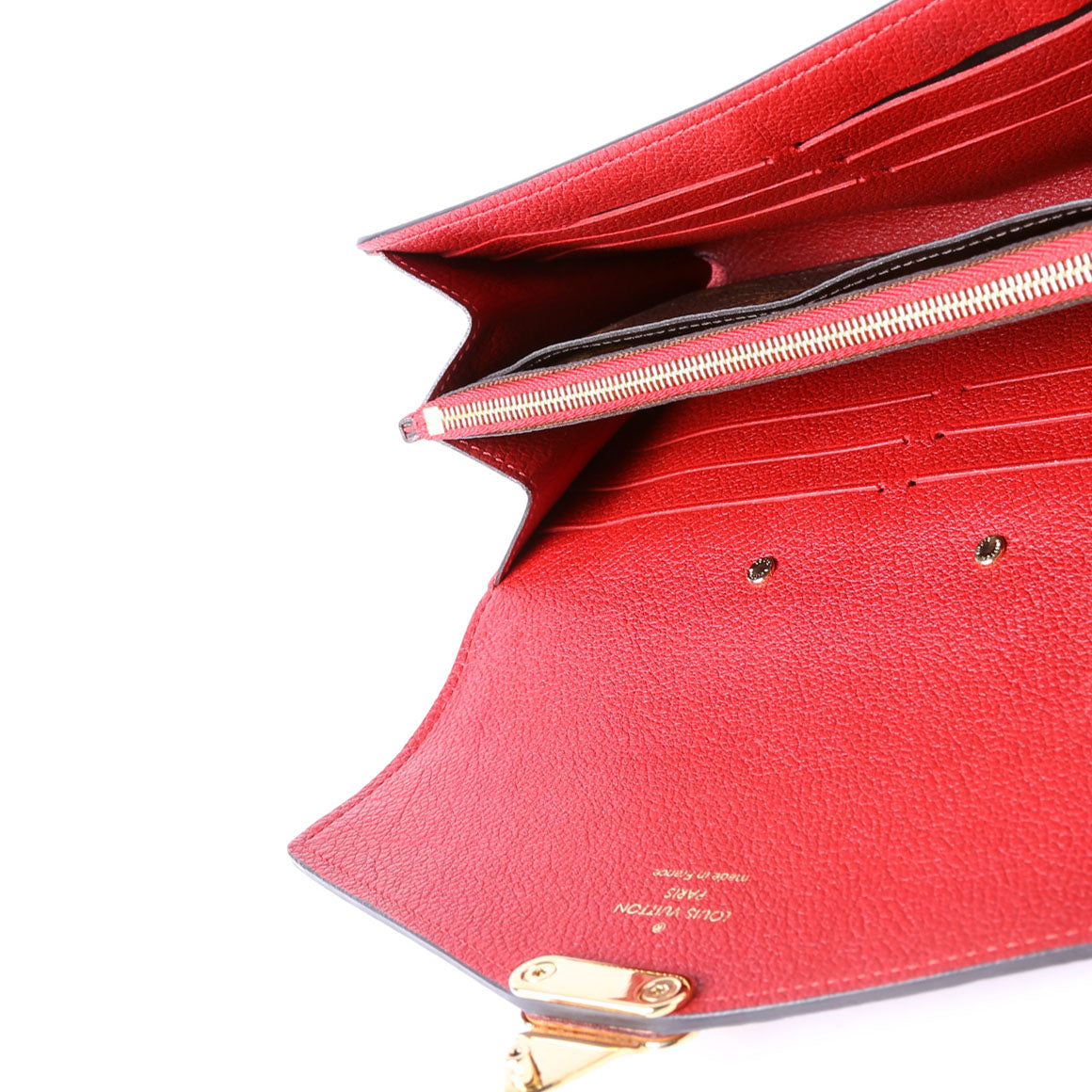 Pallas Wallet Monogram Long Red