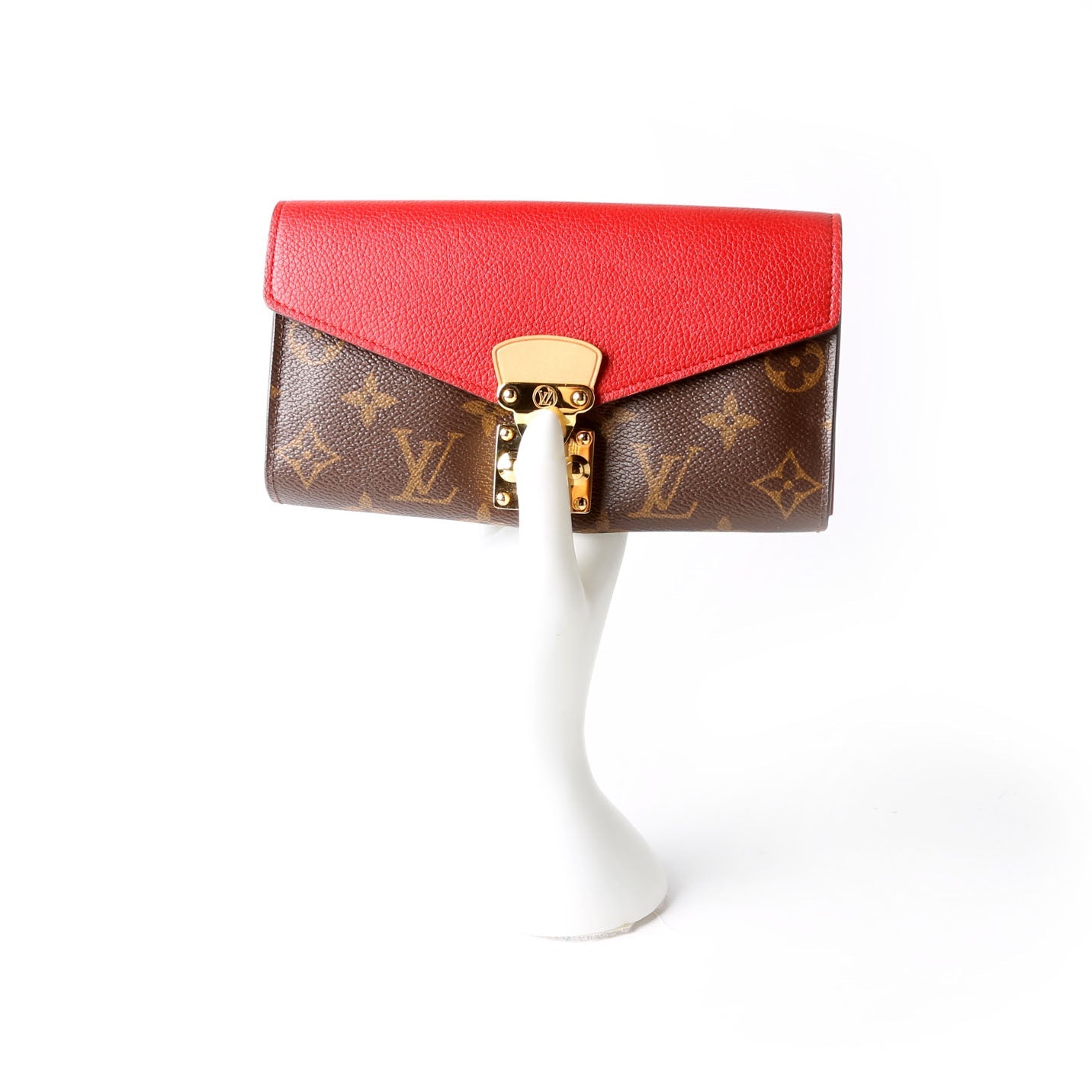 Pallas Wallet Monogram Long Red