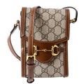 Gucci 625615 Horsebit 1955 GG Supreme Mini Bag Brown