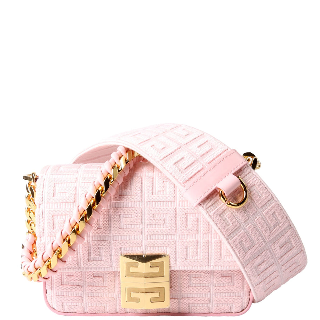 4G Embroidered Chain Crossbody Pink