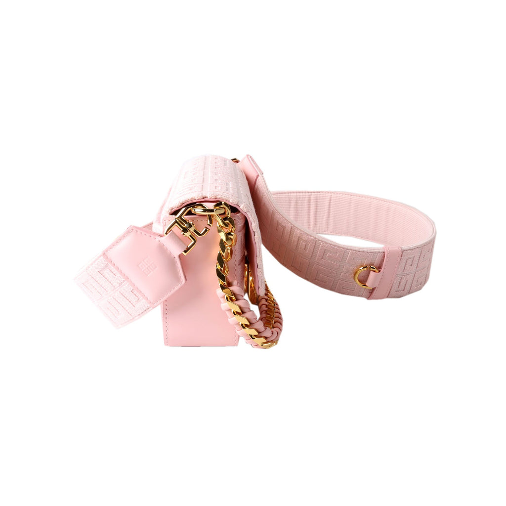 4G Embroidered Chain Crossbody Pink
