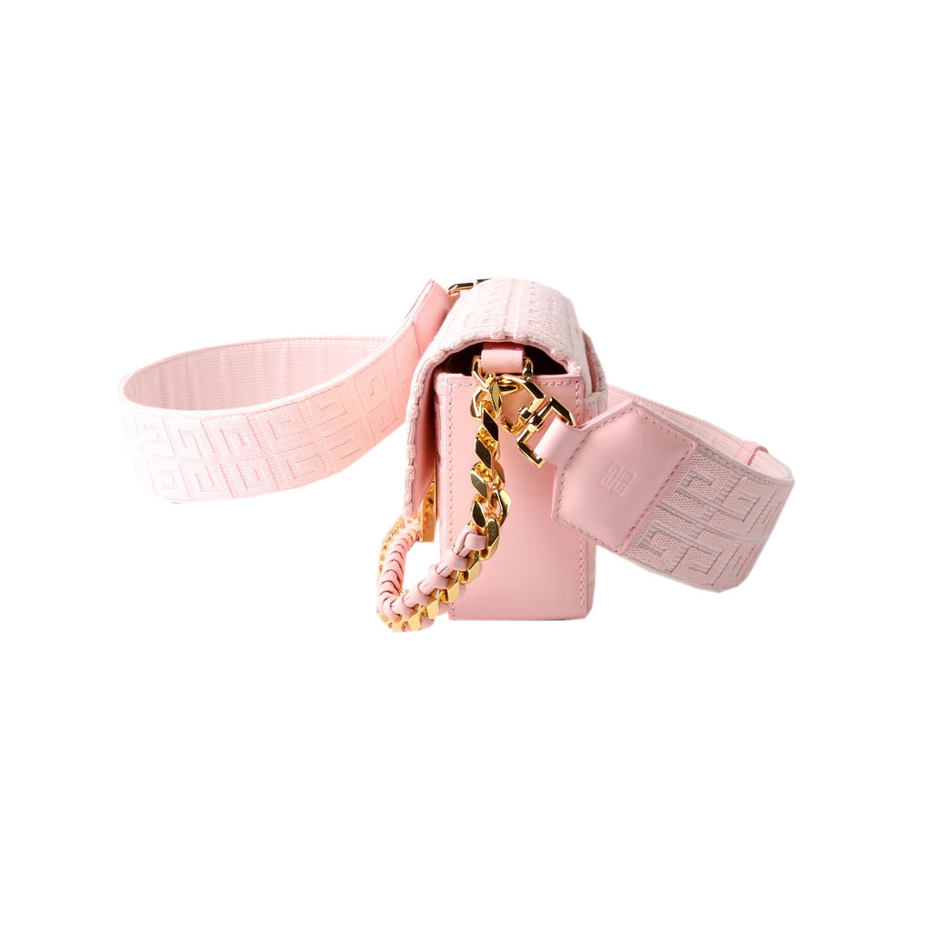 4G Embroidered Chain Crossbody Pink