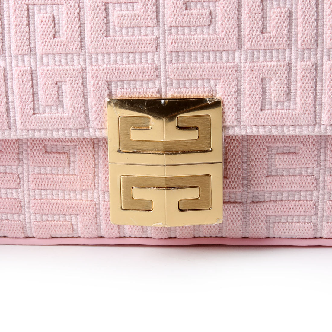 4G Embroidered Chain Crossbody Pink
