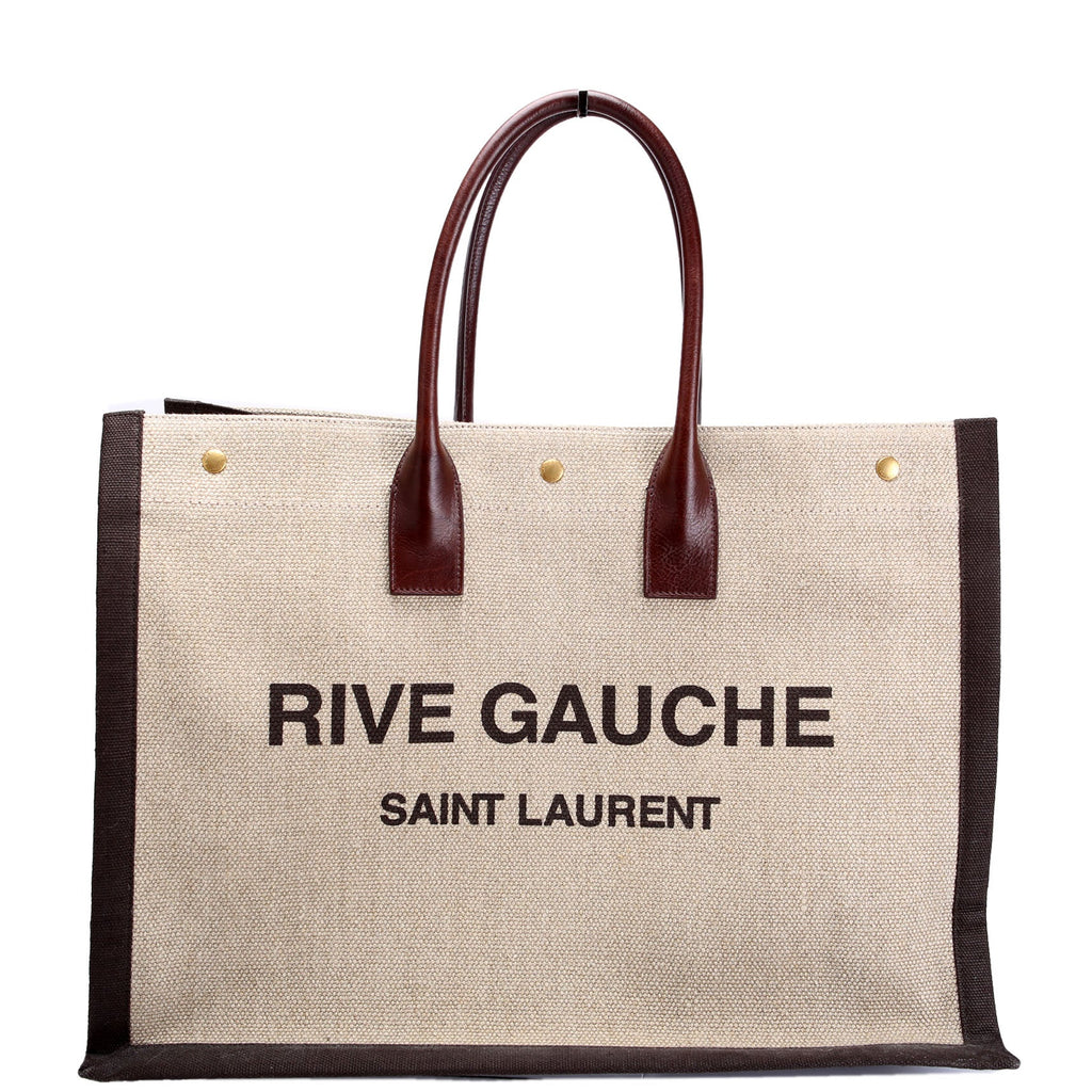 Rive Gauche Canvas Tote Bag 499290 Brown/Beige