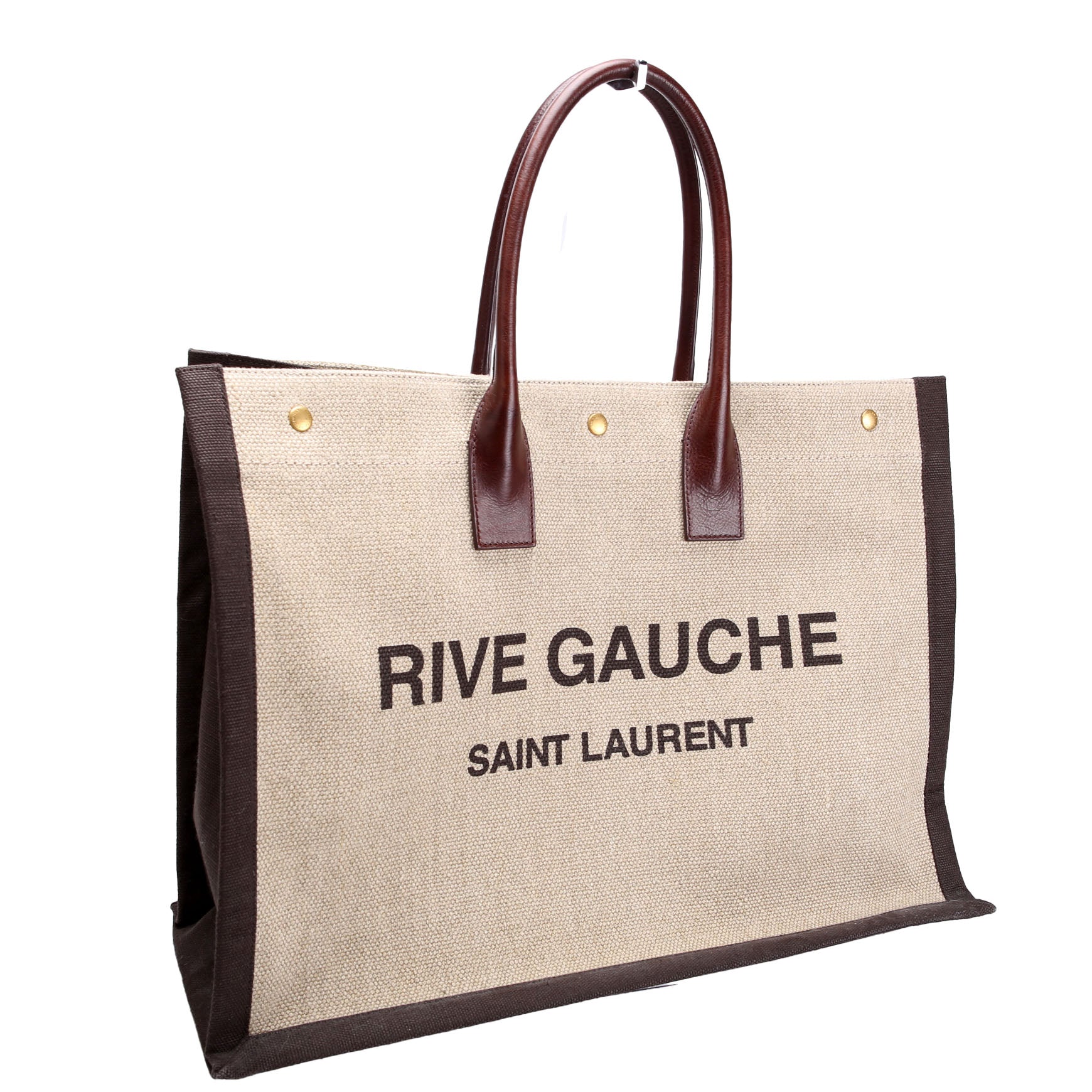 Rive Gauche Canvas Tote Bag 499290 Brown/Beige
