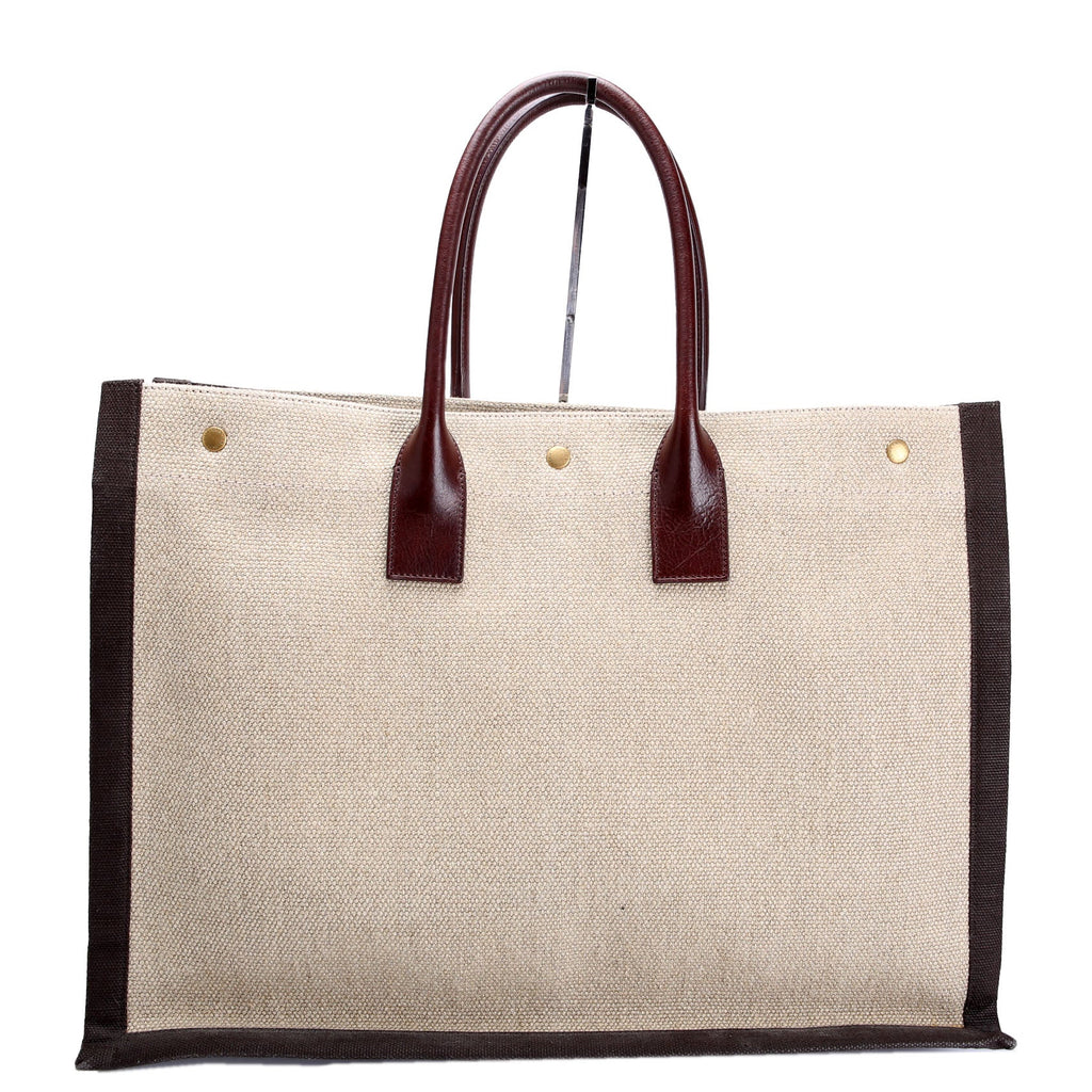 Rive Gauche Canvas Tote Bag 499290 Brown/Beige