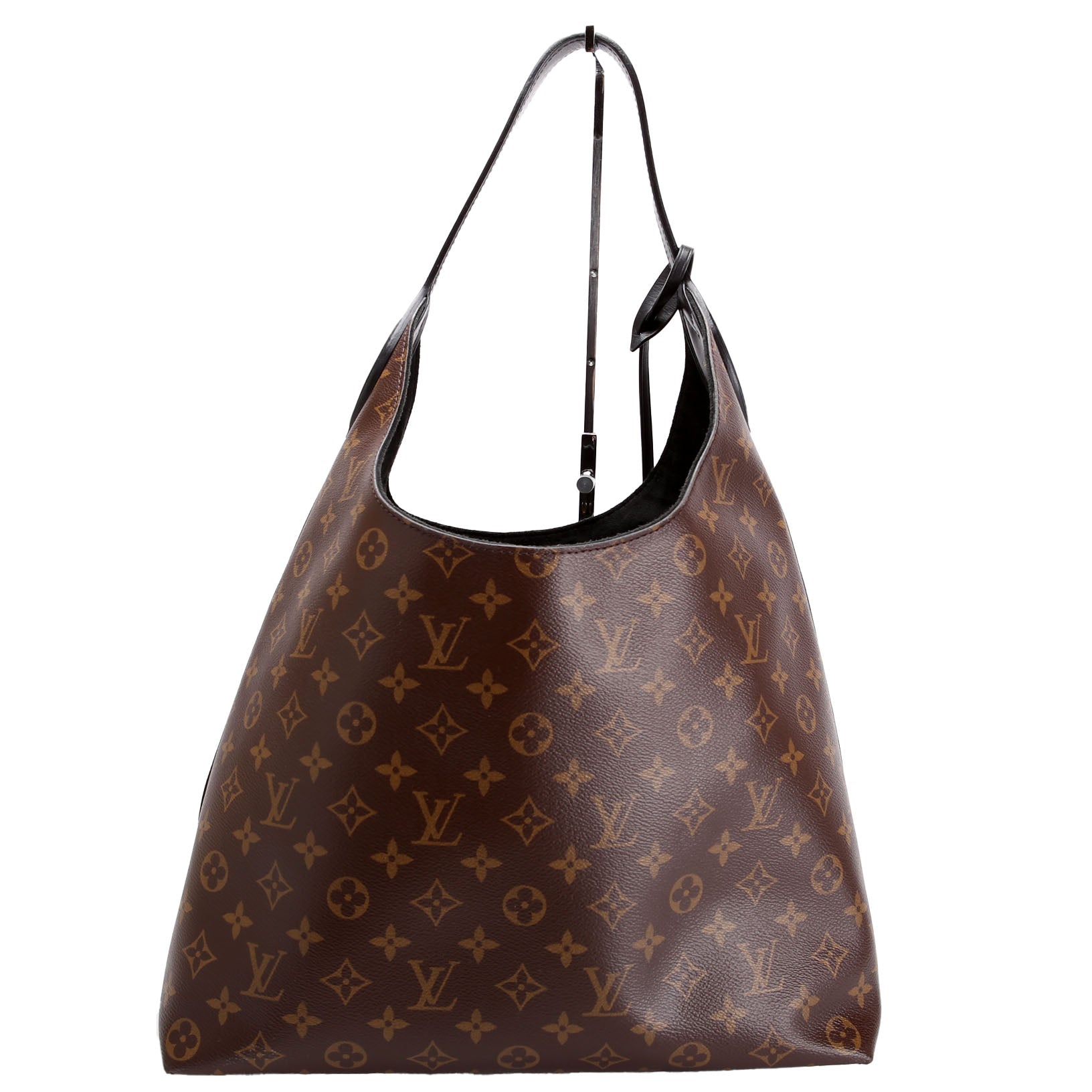 Flower Hobo Monogram Brown/Black
