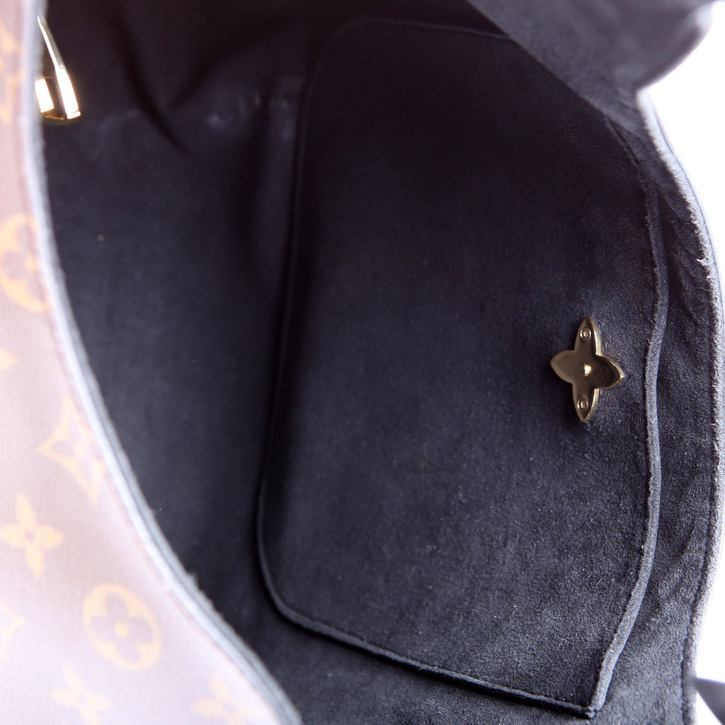 Flower Hobo Monogram Brown/Black